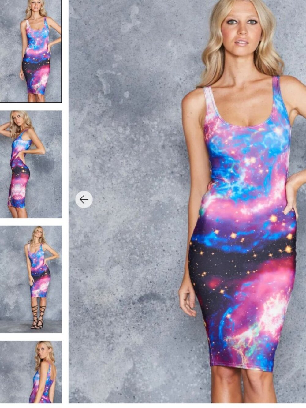 ISO Blackmilk Galaxy Supernova Midi Pencil Dress Size S,M,L or XL